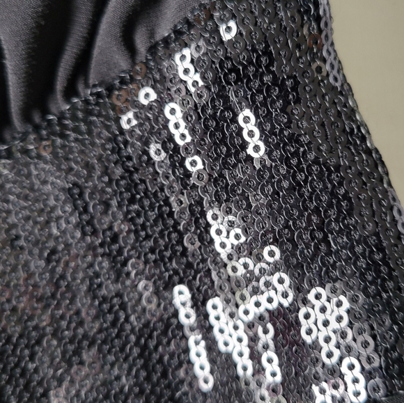 Adrianna Papell Boutique Black Sleeveless Sequin Dress - Picture 5 of 9